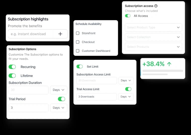 Subscription management hero-md