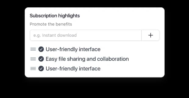 Subscription highlights